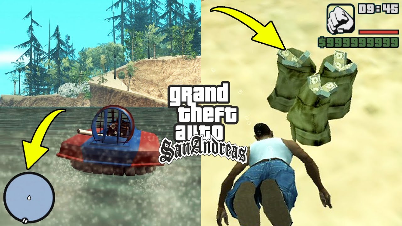 Secret Treasure on Island in GTA San Andreas! (Hidden Place)