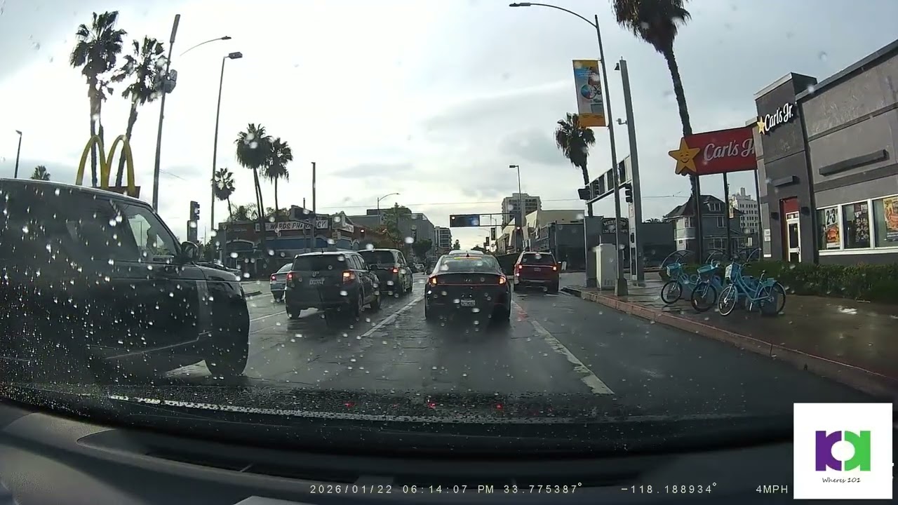 driving though long beach 7th street