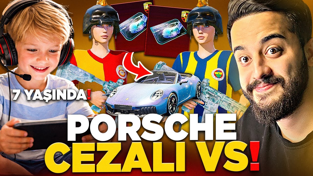 7 YAŞINDA Kİ İZLEYİCİM İLE YANYANA PORSCHE CEZALI BÜYÜK VS! (ÖZEL VİDEO) PUBG Mobile