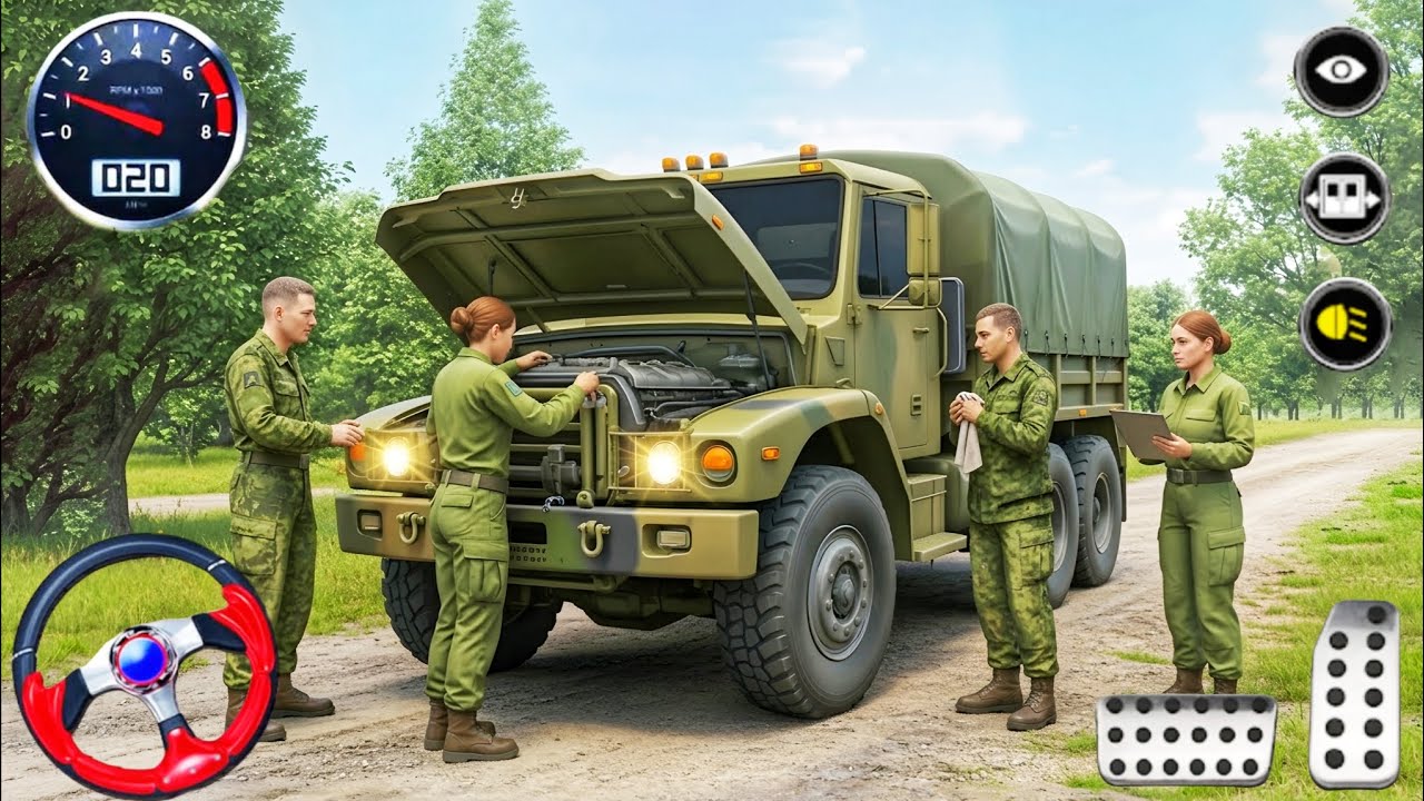 Can I Fix It? 🛠️ US Army Truck 3D Military Maintenance Mission! - Android Gameplay 