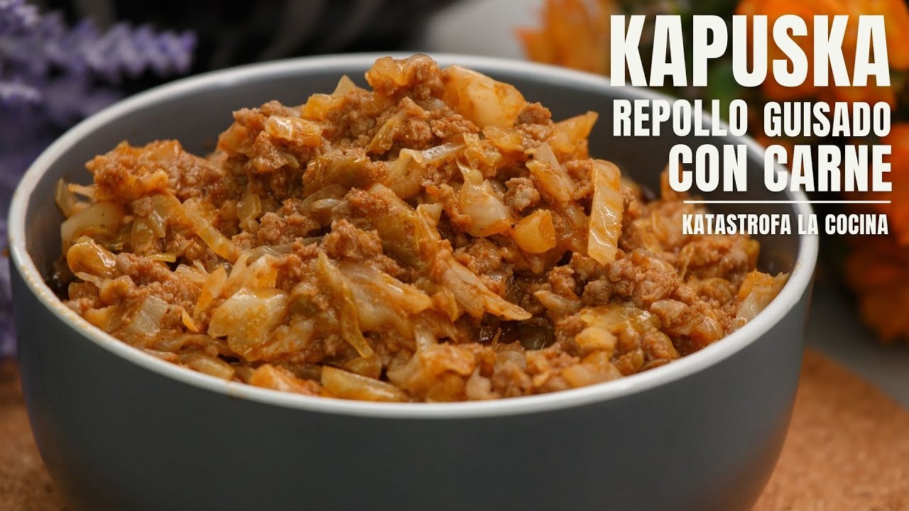 Kapuska, repollo guisado con carne, receta fácil y buenísima de la cocina turca