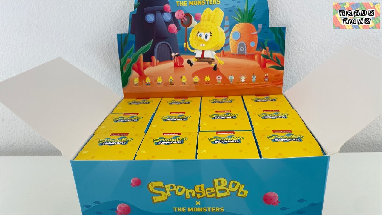 SpongeBob X The Monsters Blind Box Figures Opening Review | Pop Mart Spongebob Series