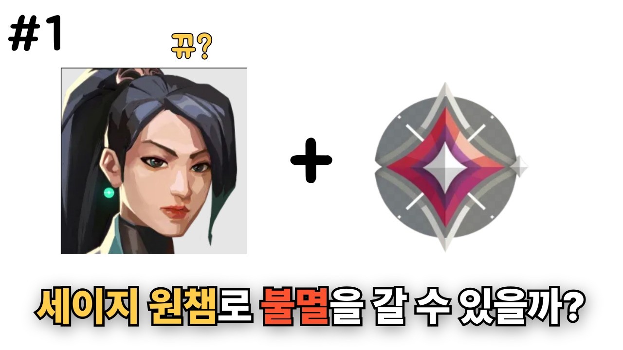 세이지 원챔으로 불멸가기 #1편