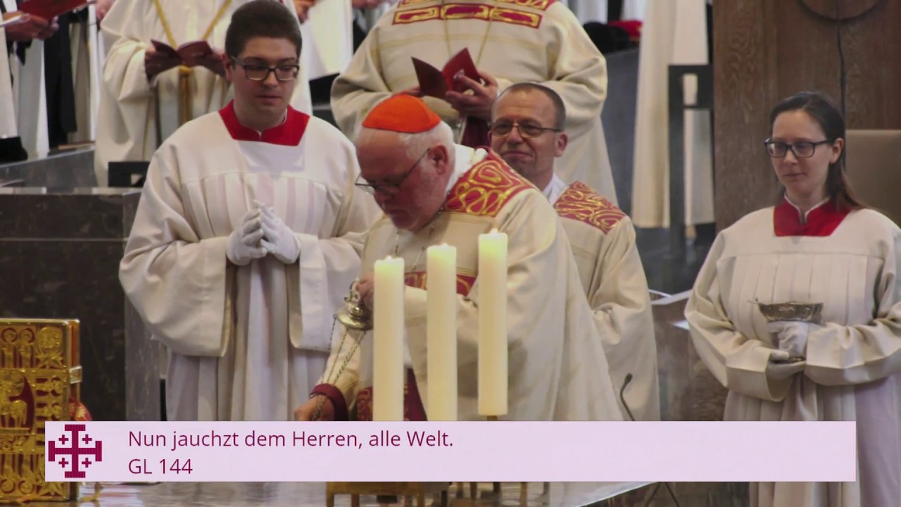 Heilige Messe und Investitur des Ritterordens vom heiligen Grab zu Jerusalem, Dom St. Kilian