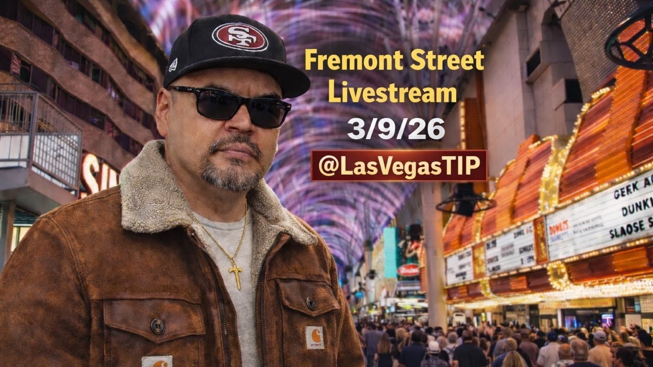Las Vegas Fremont Street livestream 03/09/26