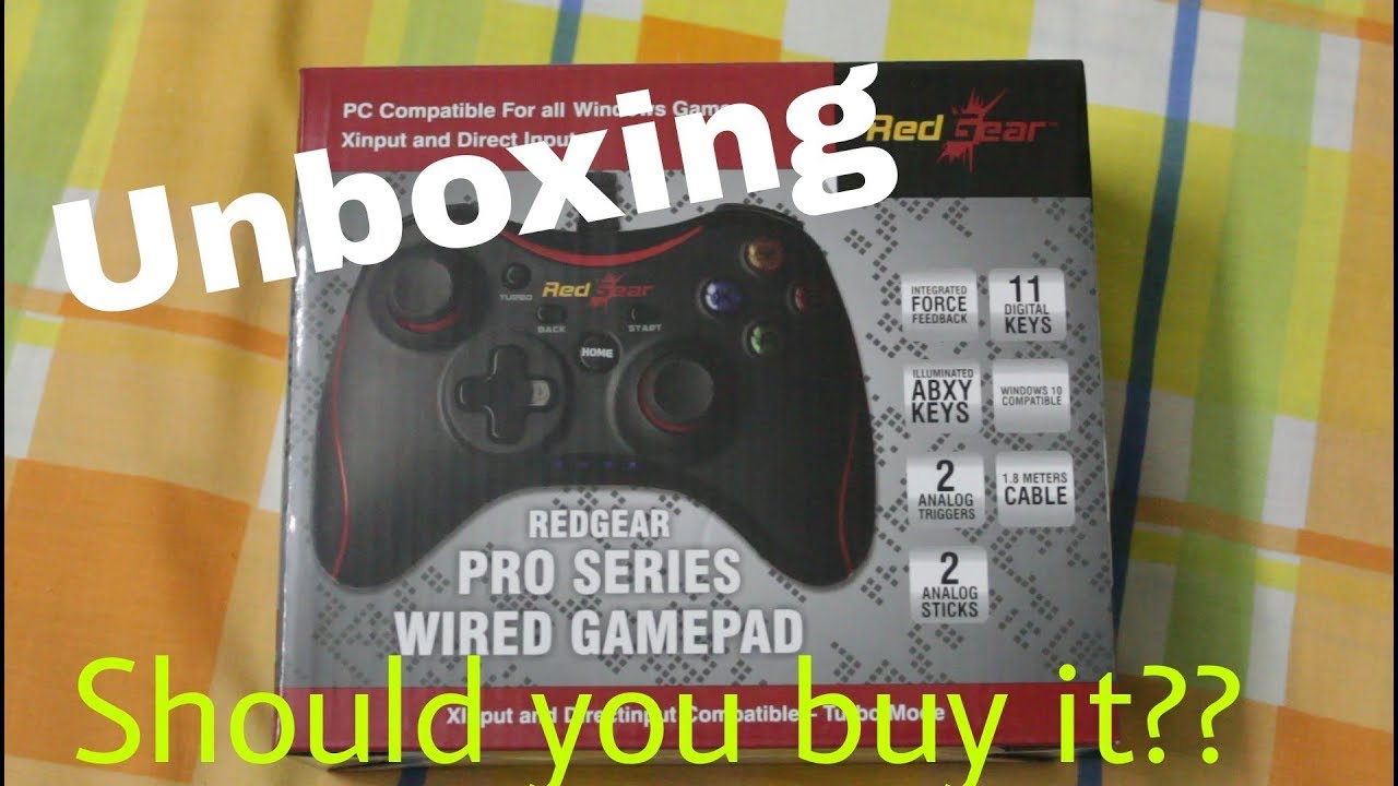 RedGear Pro Series Wired Gamepad Unboxing and First Look|| PC controller on a budget??