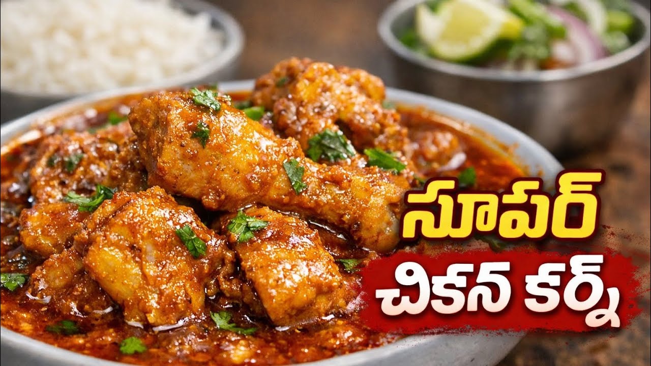 సూపర్ టేస్టీ చికెన్ కర్రీ | ఇంటి స్టైల్ మసాలా చికెన్ రెసిపీ#food #cooking 