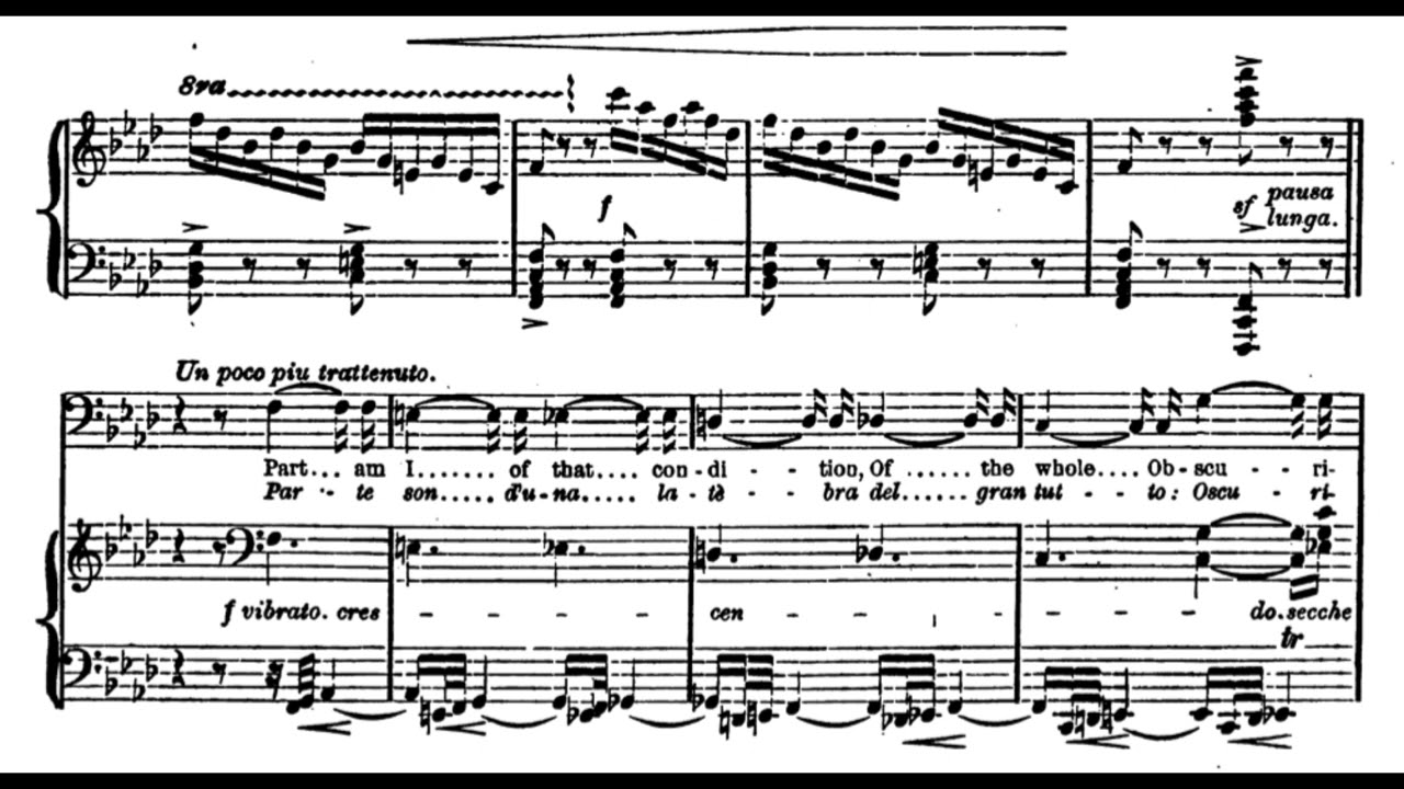 Son lo spirito (Mefistofele - A. Boito) Score Animation