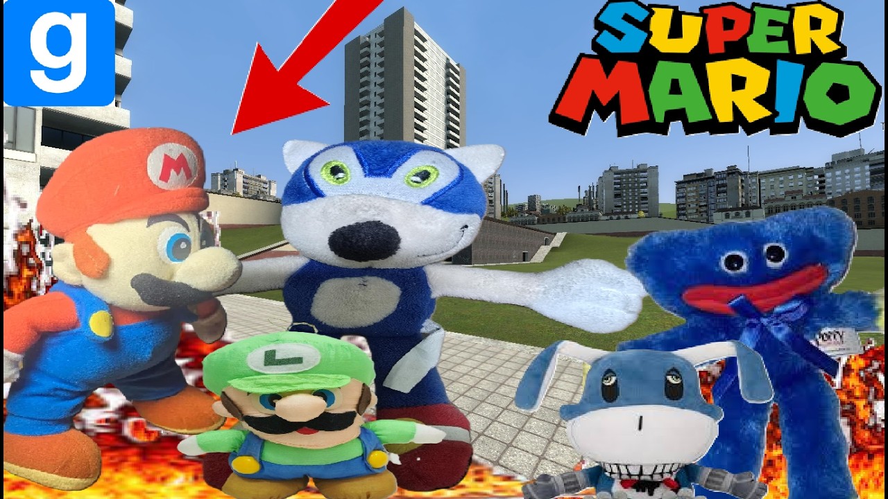 MARIO AND SONIC PLAY GMOD (gmod hide and seek)