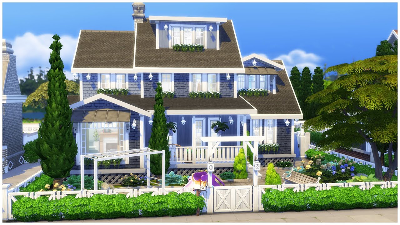 Big Cozy Family Home || The Sims 4 Stop Motion || NoCC