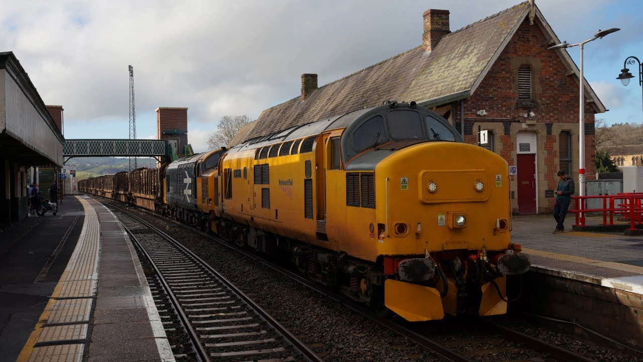 97303+37424 6C56 Log Train 17/01/2026 & 37424 Longport Ballast 19/01/2026