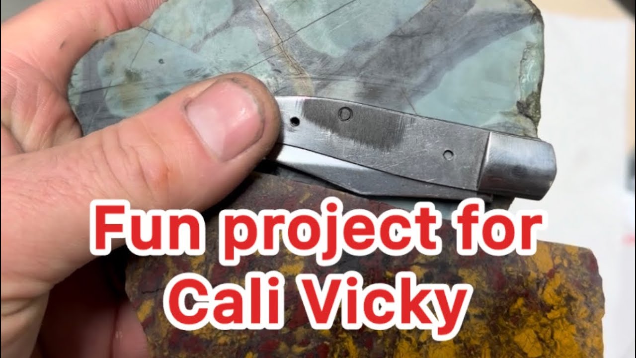 Fun project for Cali Vicky #california #knife #jewelry #lapidary #rocks #minerals