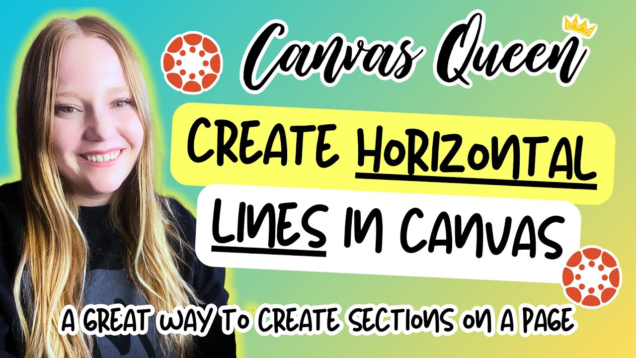 Create Horizontal Lines Using HTML | Canvas LMS Tutorial