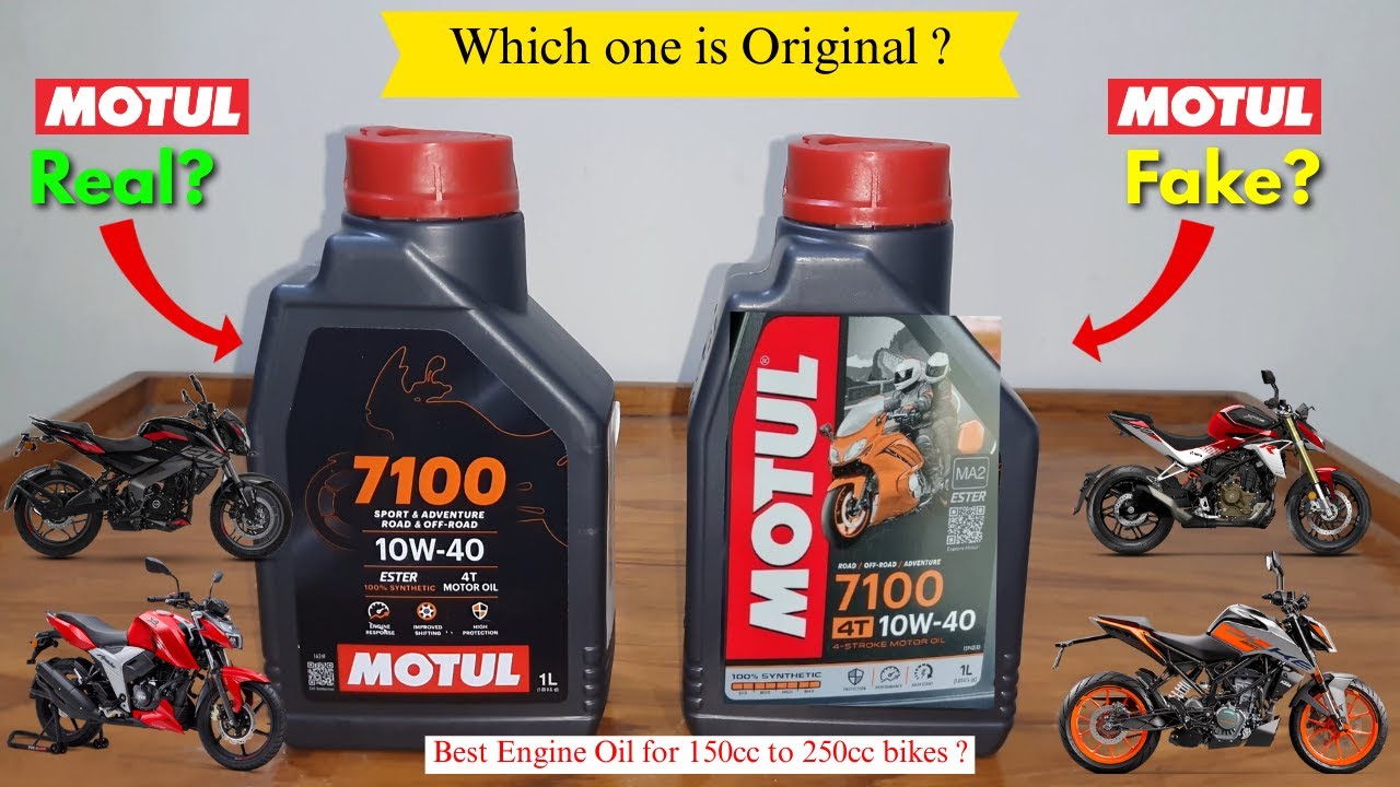 How to check Original & Fake Motul Engine oil? | Motul 7100 10W-40 Fully Synthetic Engine oil Review