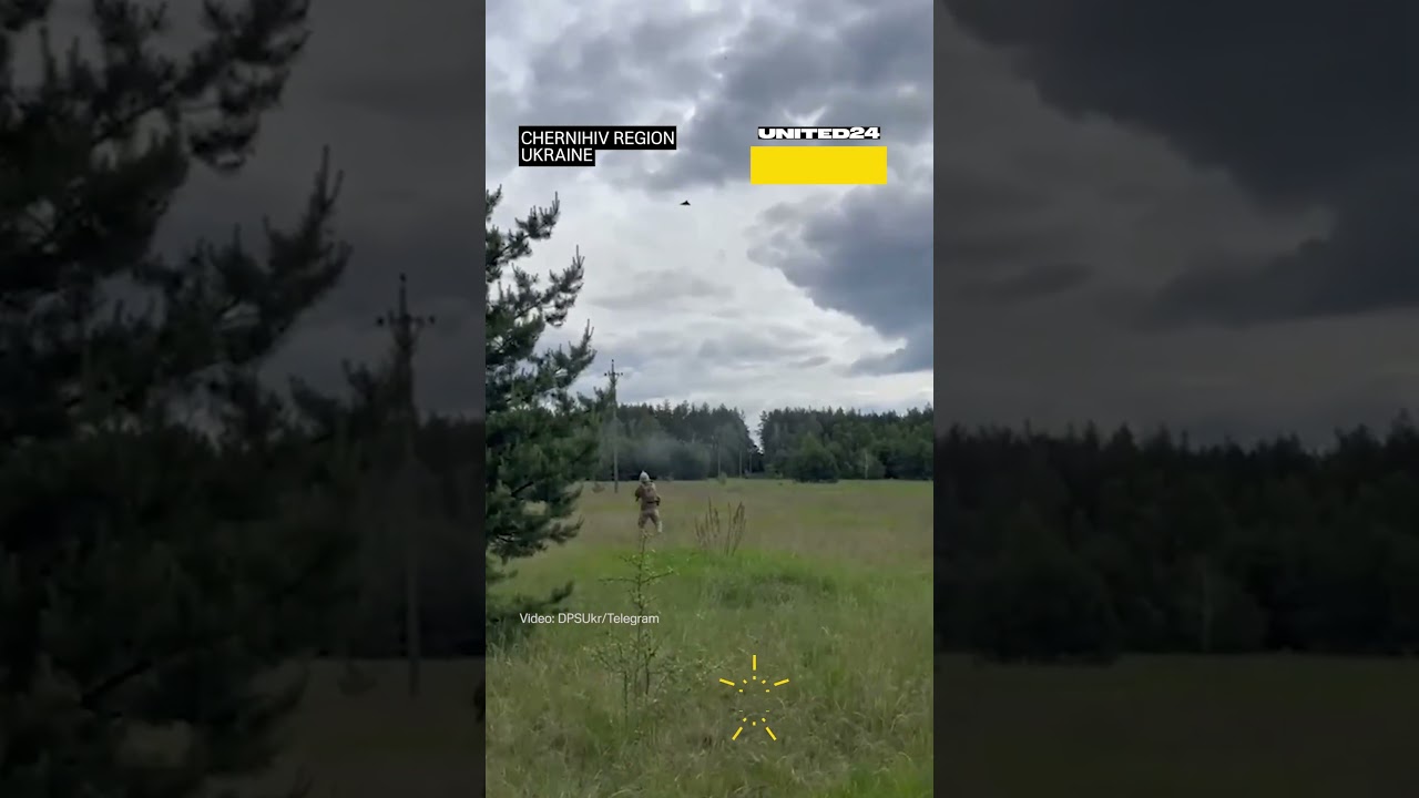 Ukrainian Defender Shots Down Russian Strike Drone Using Small Arms #warinukraine