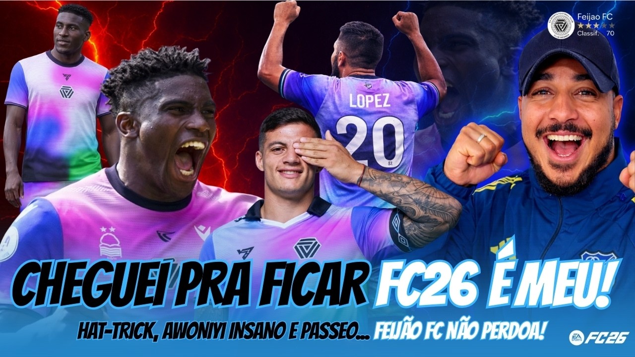 NINGUÉM SEGURA! 😈 SEGUNDA PARTIDA NO EA FC 26 TERMINA EM MASSACRE 5x1 🔥⚽
