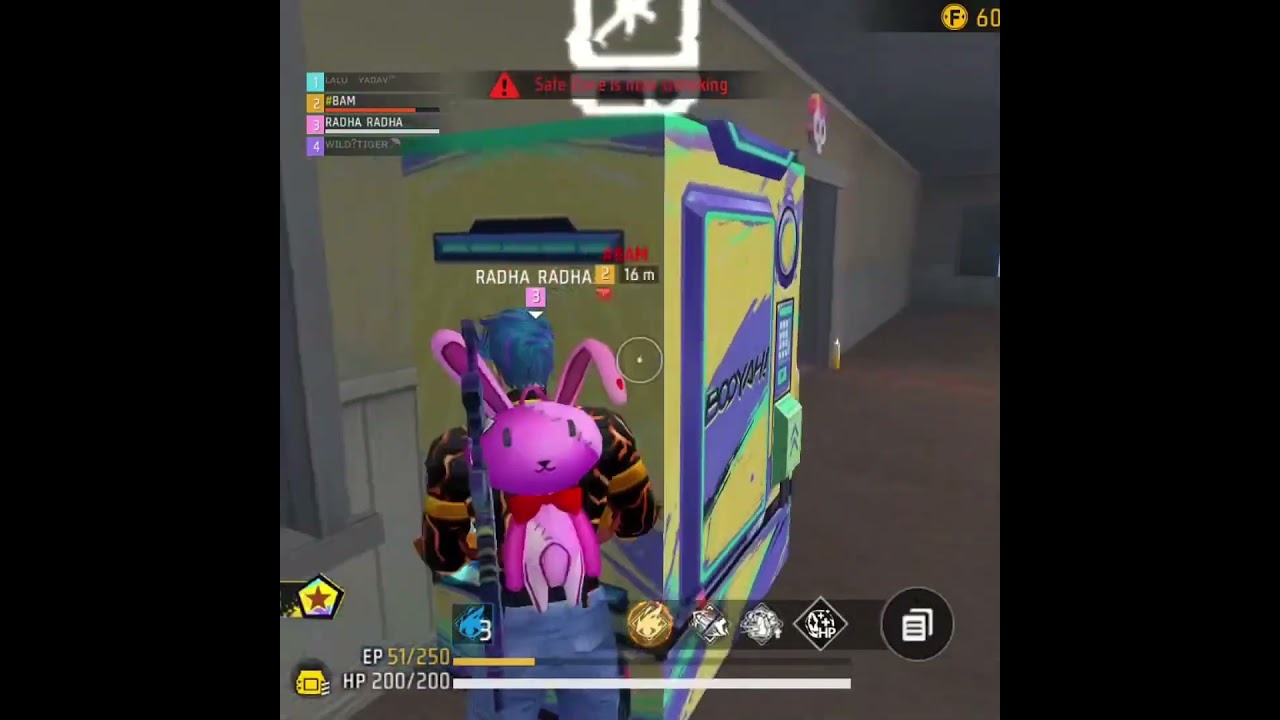 NEW 1VS4 X GRANDMASTER PRO SQUAD IMPOSSIBLE CLUTCH🔥💀#Garenafreefireindialive #Radhagaming