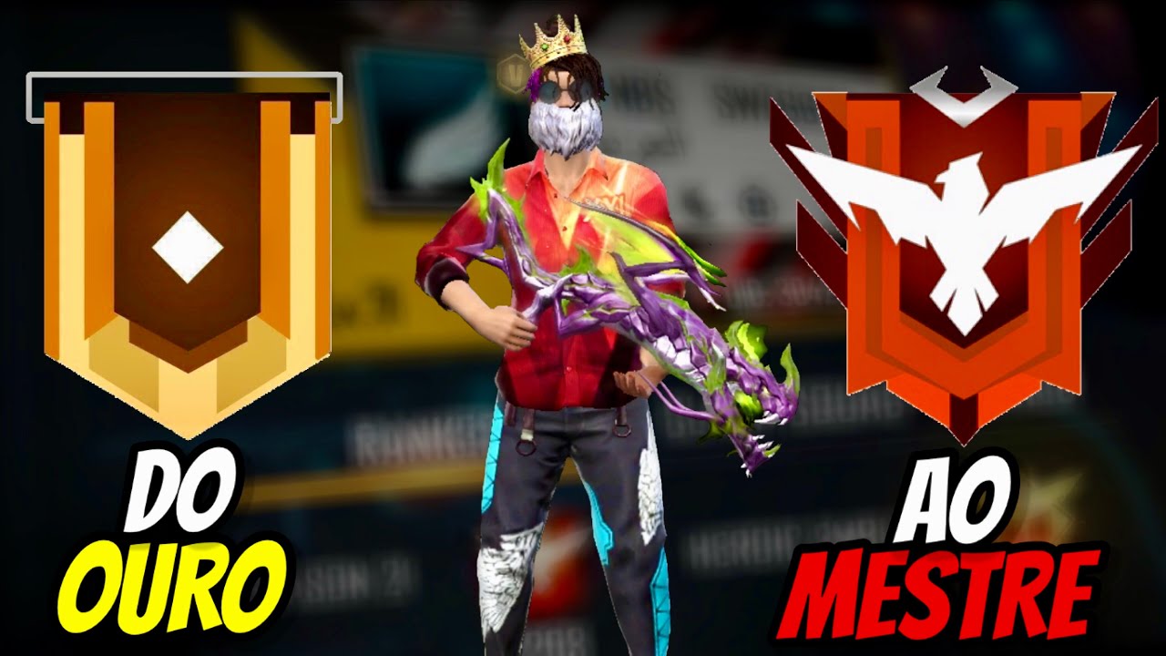 DO OURO AO MESTRE (SEM DOBRO DE PONTOS) | TEMPORADA 21 | FREE FIRE