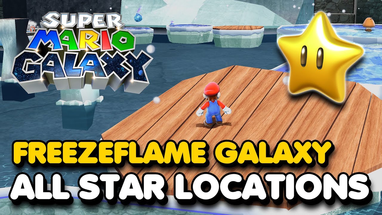 Super Mario Galaxy - Freezeflame Galaxy - All Star Locations Walkthrough (Switch 2)
