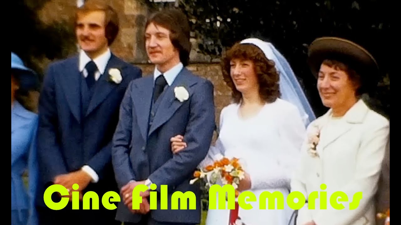 Wedding at St Peter's Church Wolviston, Billingham, Vintage 1970's Cine Film