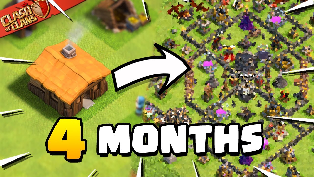 My 4 Month Progress in Clash of Clans!