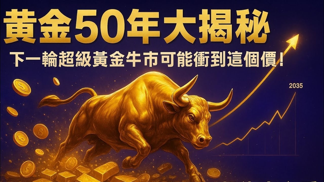 【黃金50年大揭秘】下一輪超級黃金牛市可能衝到這個價！投資者必看                   #黃金 #金價 #全球央行 #黃金儲備 #投資理財 #財經分析 #金融新聞