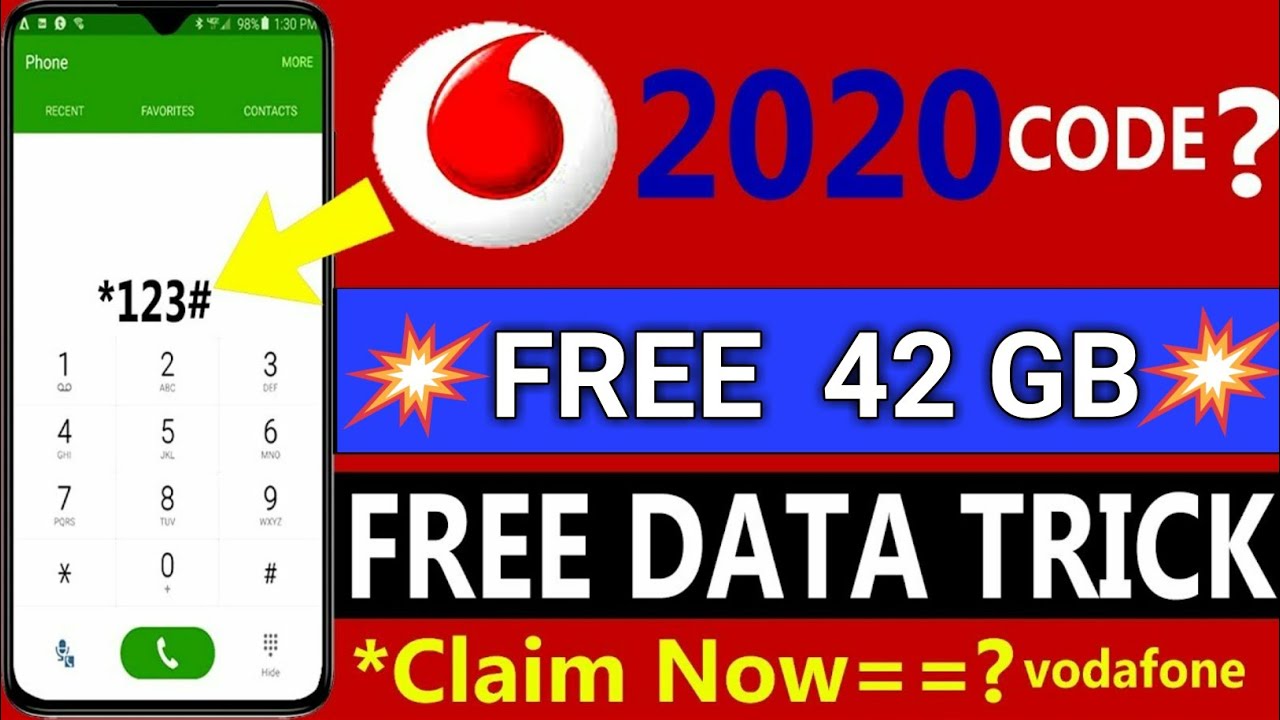 Vodafone 42gb Free 4G Data Offer 2020 |💥Vodafone Free Data Code | Vodafone Free Net Trick 2020 |