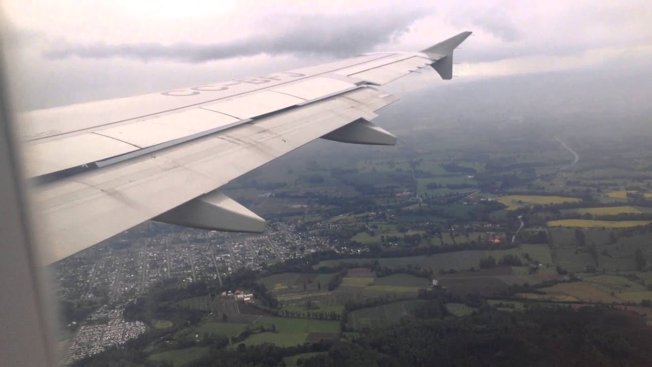 ATERRIZAJE TEMUCO (AEROPUERTO LA ARAUCANÍA) LAN AIRLINES, AIRBUS A320