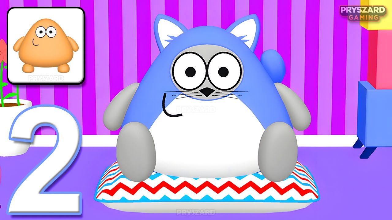 Pou 3D - Gameplay Walkthrough Part 2 - Pou 3D MiniGames (iOS, Android)