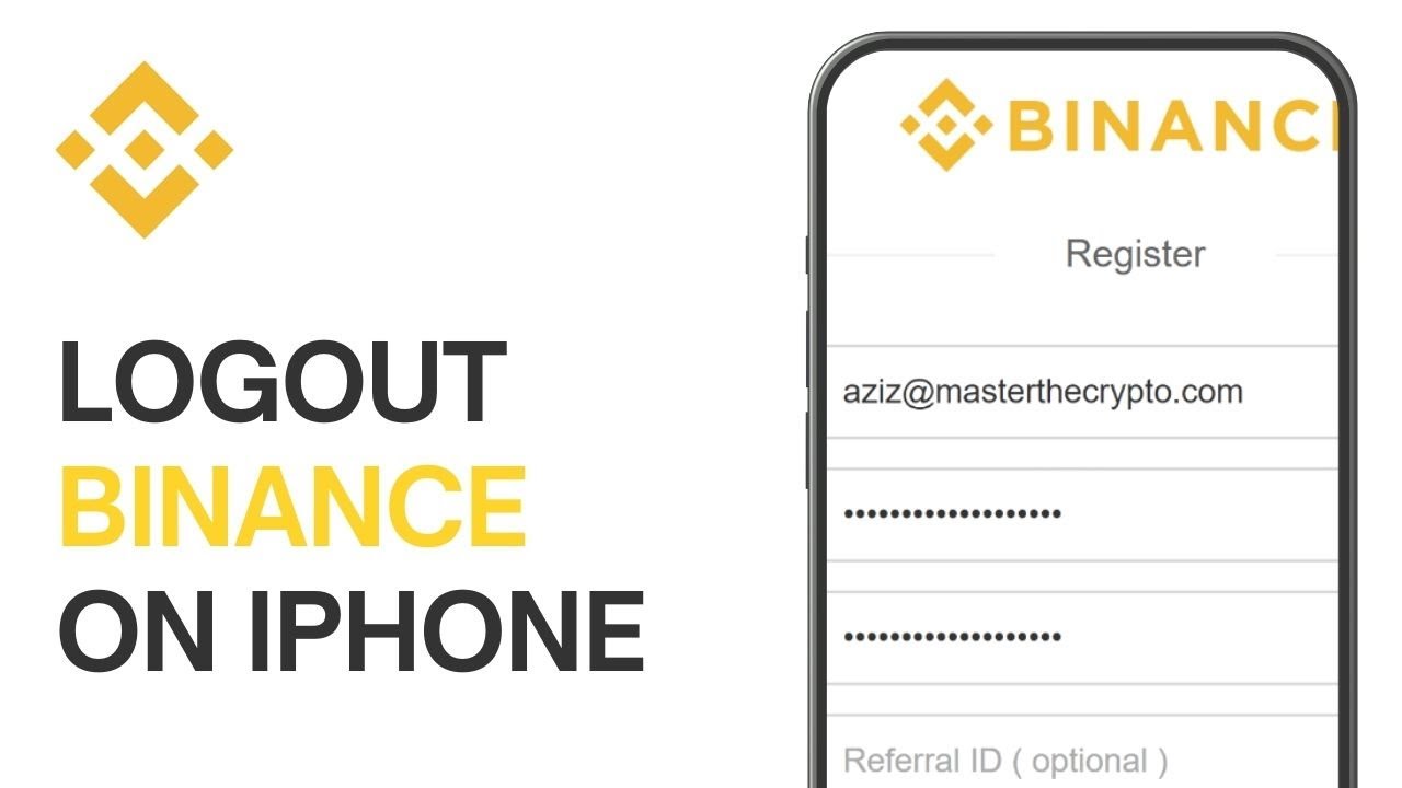 How to Logout Binance App on iPhone