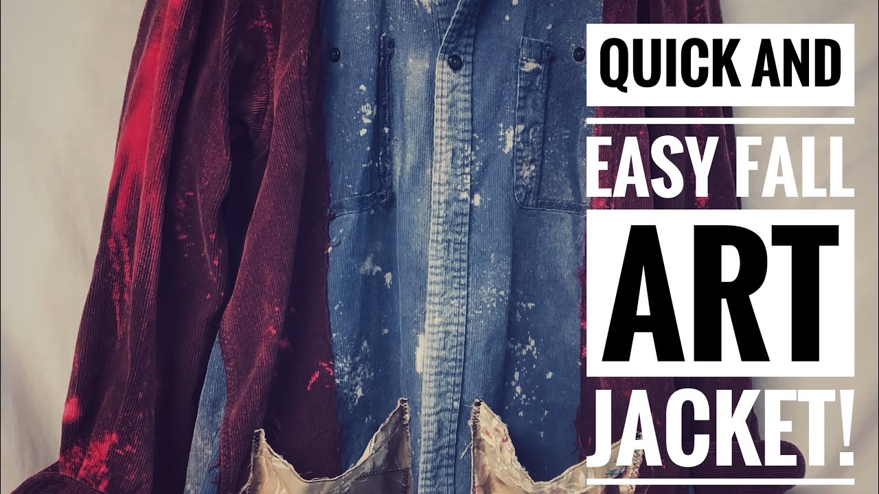 SOLD—Let’s make a quick and easy fun fall art jacket!