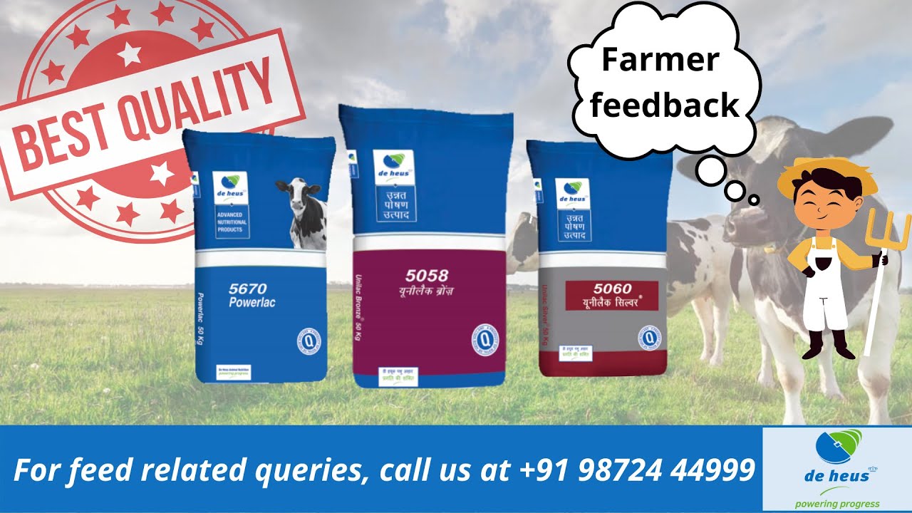Farmer feedback De Heus feed