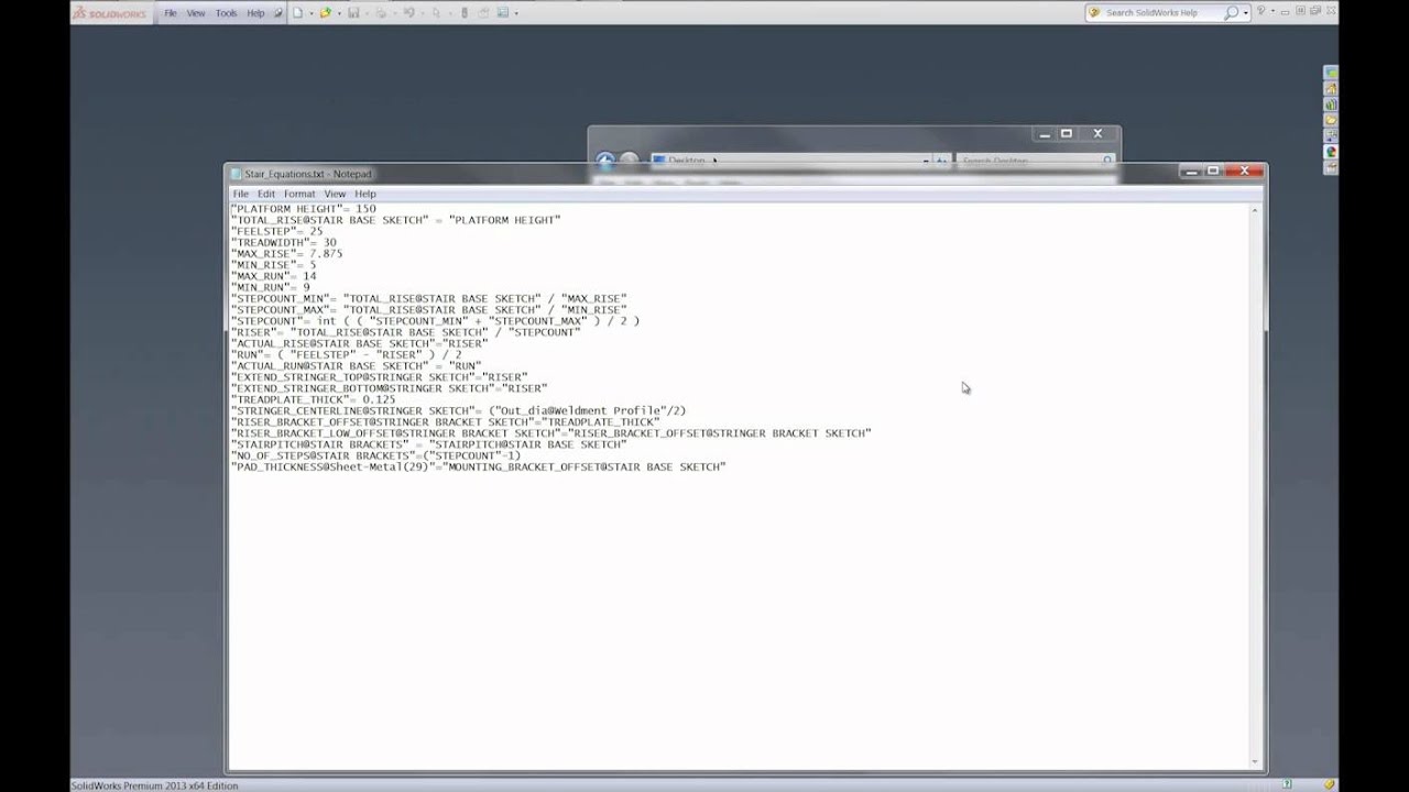 Tech Tip: Linking SolidWorks Equations to an External File