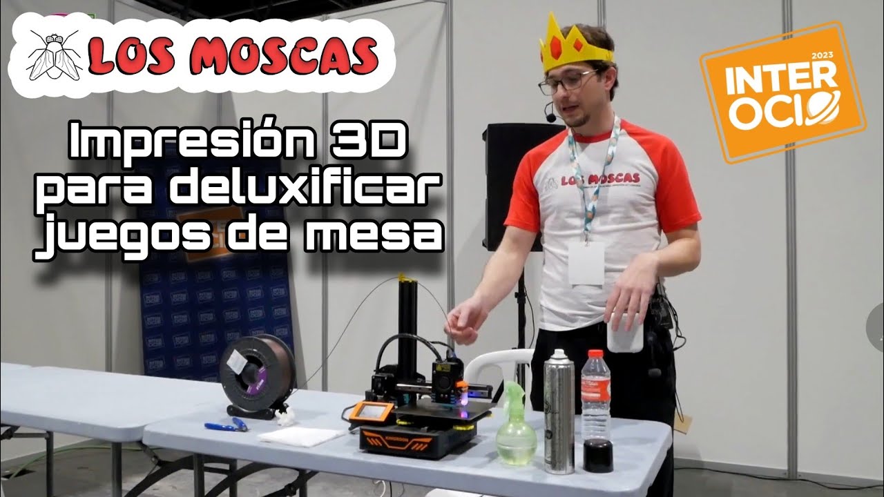 3D para deluxificar juegos de mesa. Taller de Los Moscas en Interocio