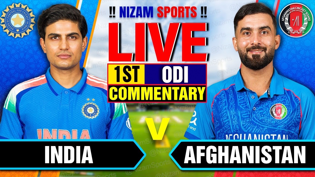 🔴Live: India vs Afghanistan | 1st ODI | Live Cricket Score & Commentary