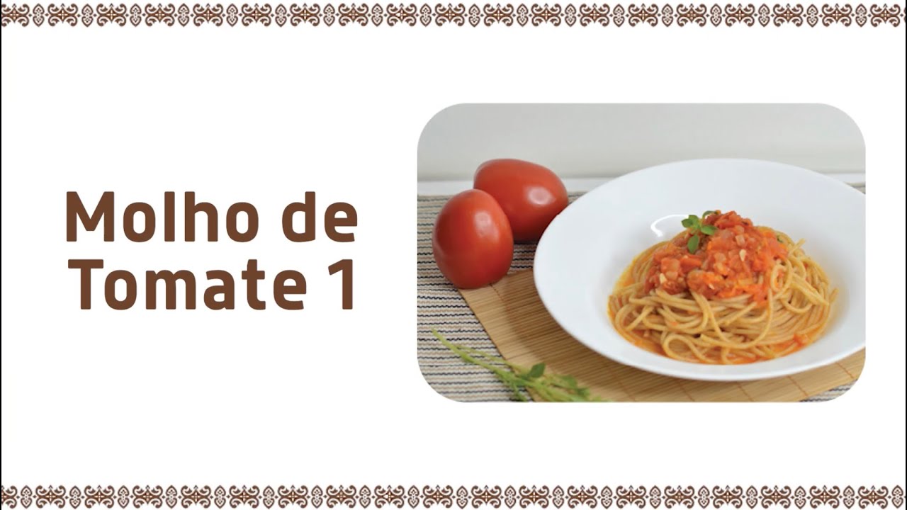 Molho de tomate 1 | Livro "Ô lá em casa!" | Projeto Gastronomia na Promoção da Saúde
