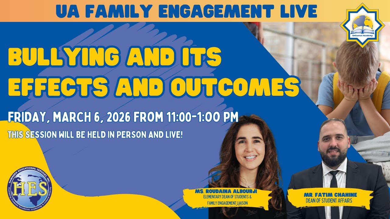 UA Family Engagement Live Broadcast: Bullying and its Effects and Outcomes 📱