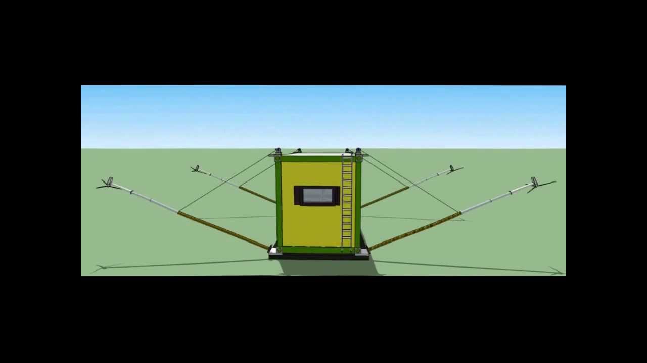 Container Eolico Solare Geniale , Container Shelter Energia Eolica,.