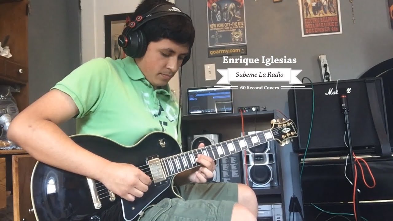 Enrique Iglesias - Subeme La Radio (Electric Guitar Cover)
