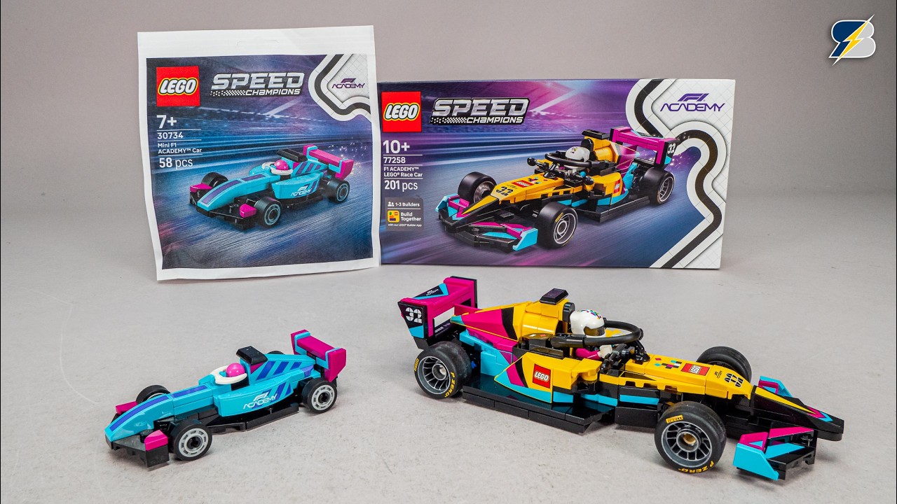 Подробный обзор сборки набора LEGO 77258 F1 Academy «Гоночный автомобиль LEGO» + 30734 в полиэтил...