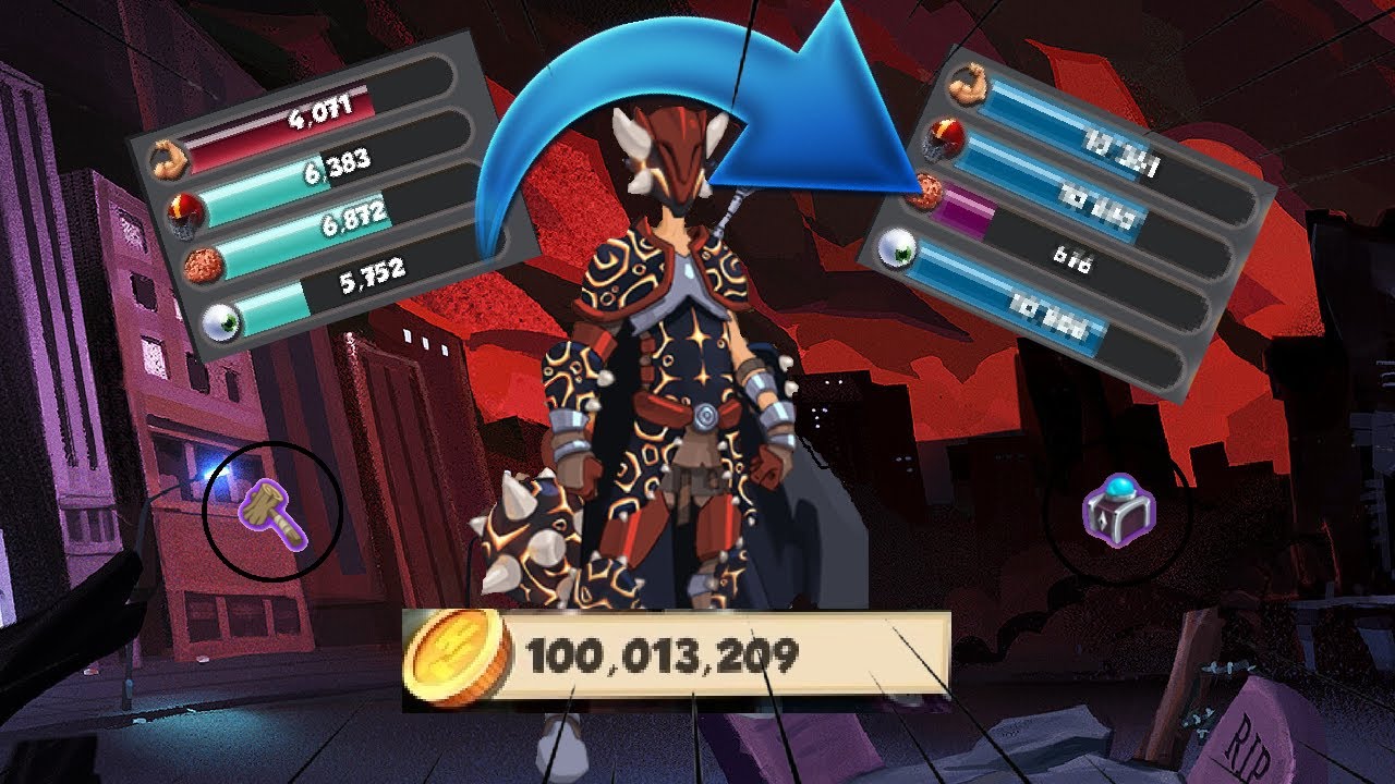 Hero Zero | 100.000.00 Coins | Hammer | Brainless | Exp Tournament Box |