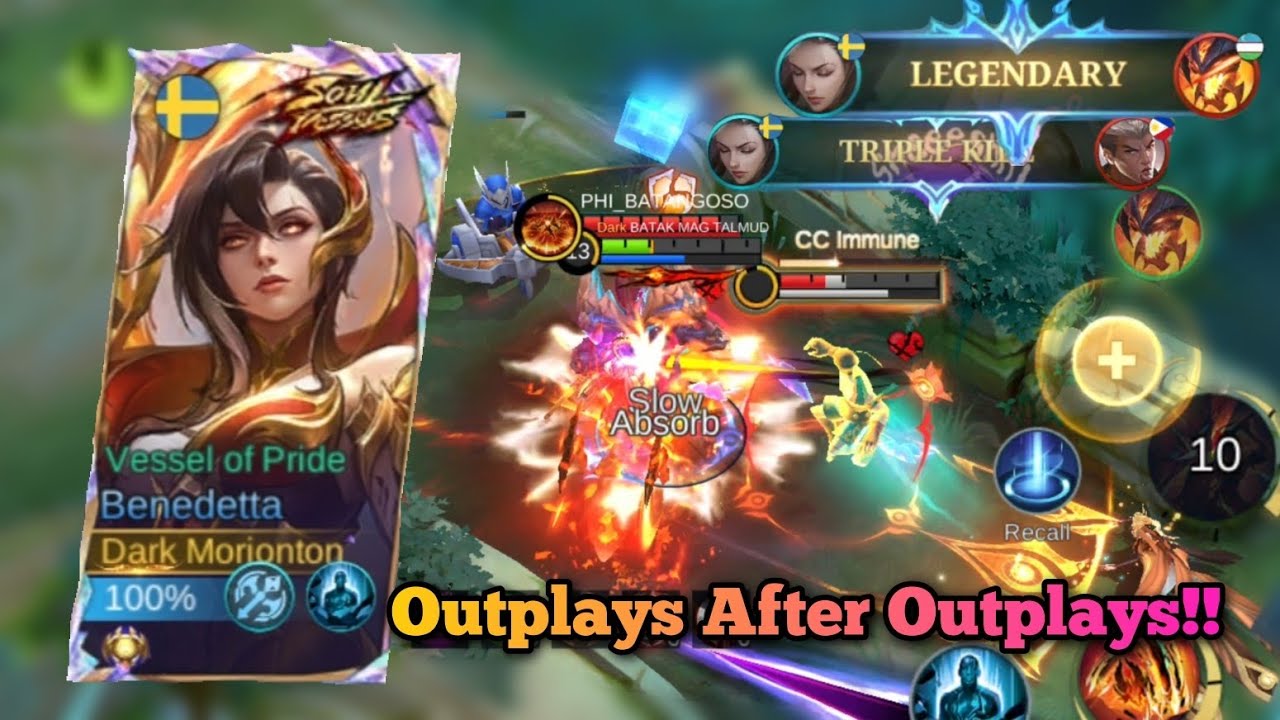 Benedetta Vs Chou Gameplay‼️ Sweaty Lobby 🥵 Settings | Emblem | Build #mobilelegends #benedetta 