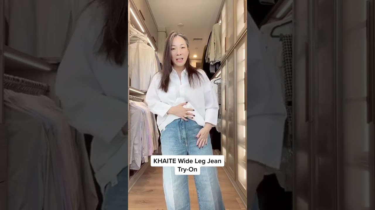 KHAITE Jeans Try-On #shorts