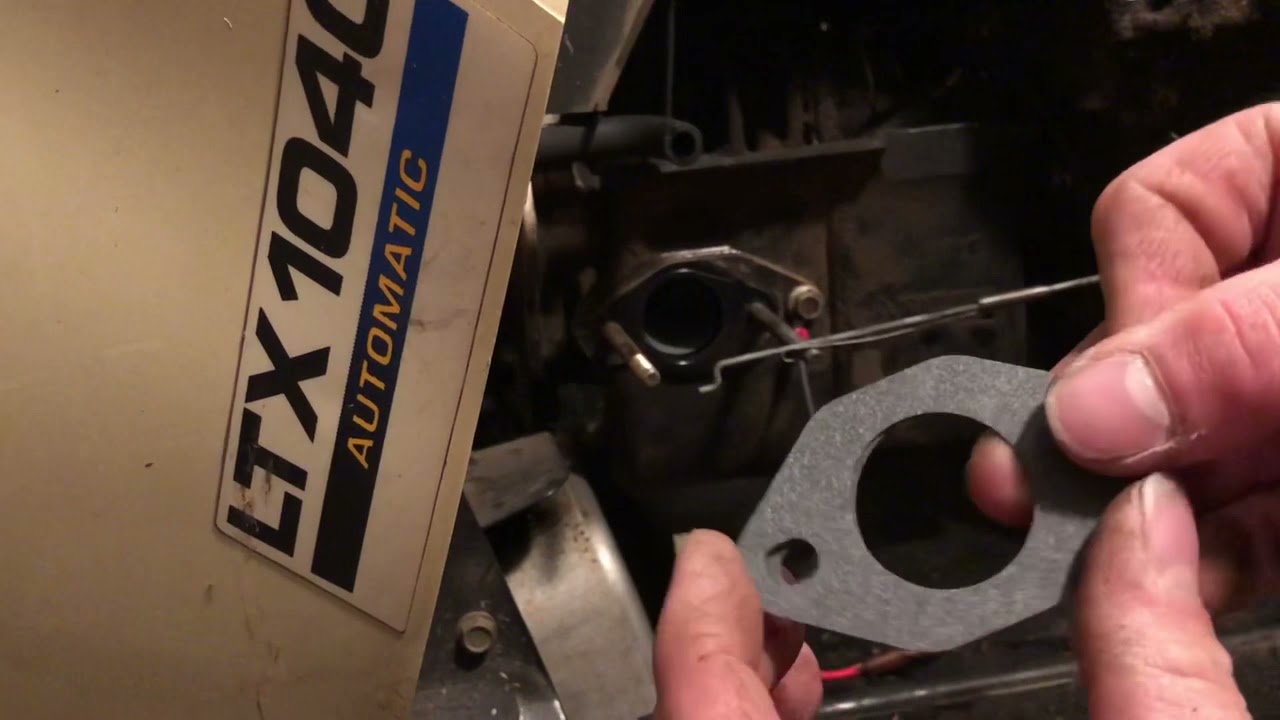 Carburetor change on Cub Cabet LTX 1040
