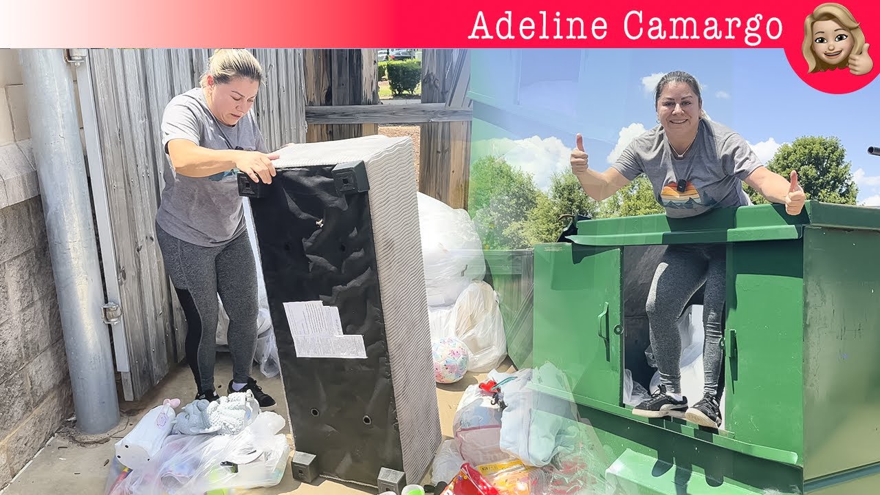O dumpster estava cheio! Encontrei um BAÚ e muitos itens incríveis nesse garimpo.