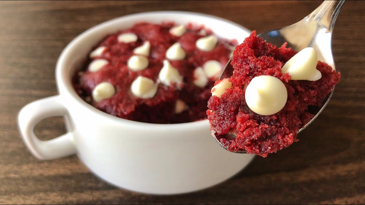 Microwave Red Velvet Mug Cake | Eggless Recipe | Em’s Kitchen