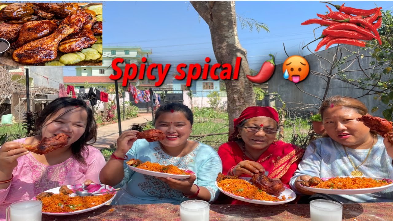 CHICKEN LEG🍗 PIECE RA CHATPATE ANI MALLI AAMA LAST MA NACH