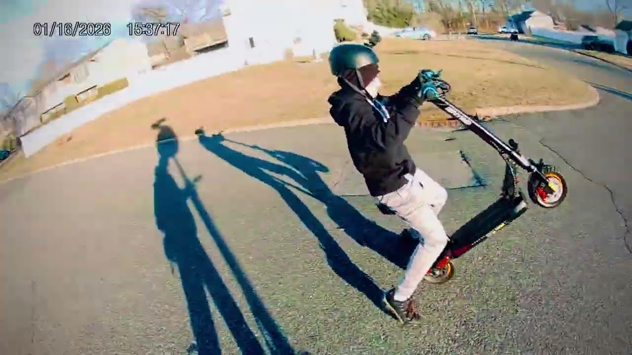Riding scooters 