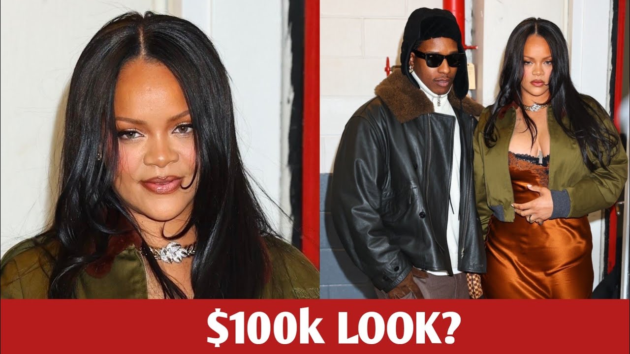 Rihanna Stuns in Saint Laurent Satin Look for A$AP Rocky’s Album Launch