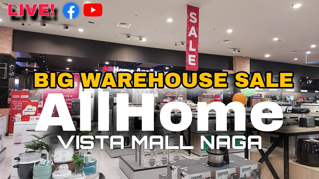 ALLHOME Big Warehouse SALE in Vista Mall Naga! Peñafrancia Festival SALE Dagsa ang naka Buy1Take1